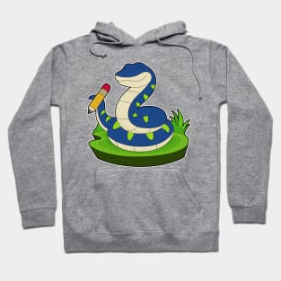 Snake Pupil Pencil School Hoodie